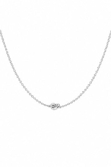 Elara Silver Love Knot Necklace