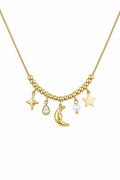 Starlight Gold Beaded Necklace