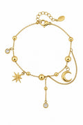 Celestial Gold Beaded Bracelet
