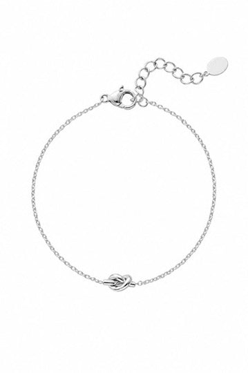 Elara Silver Love Knot Bracelet
