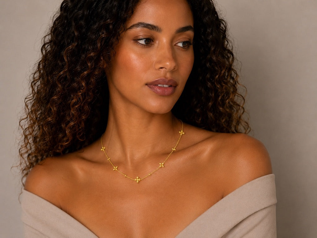 Celeste Gold Eternal Blossom Necklace