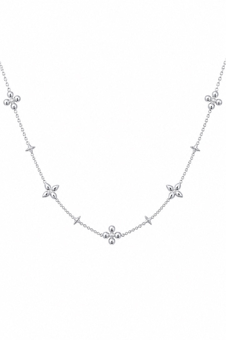 Celeste Silver Eternal Blossom Necklace