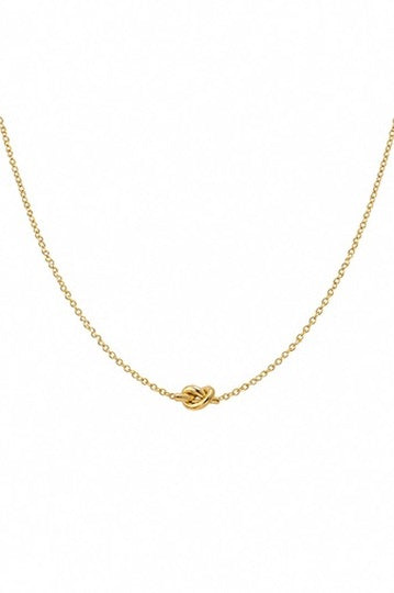 Elara Gold Love Knot Necklace